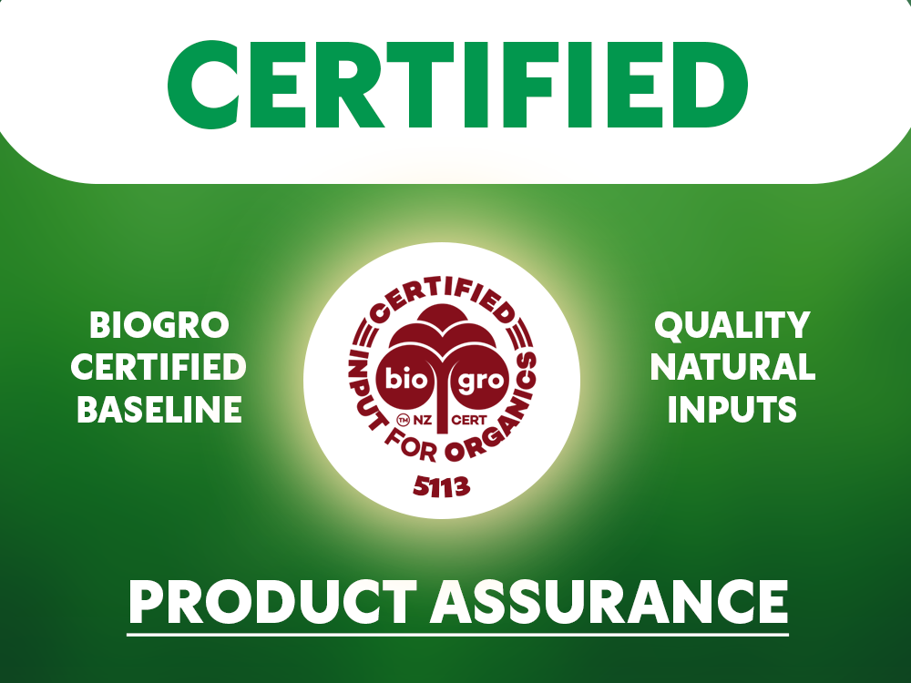 BioGro Certified Product Assurance